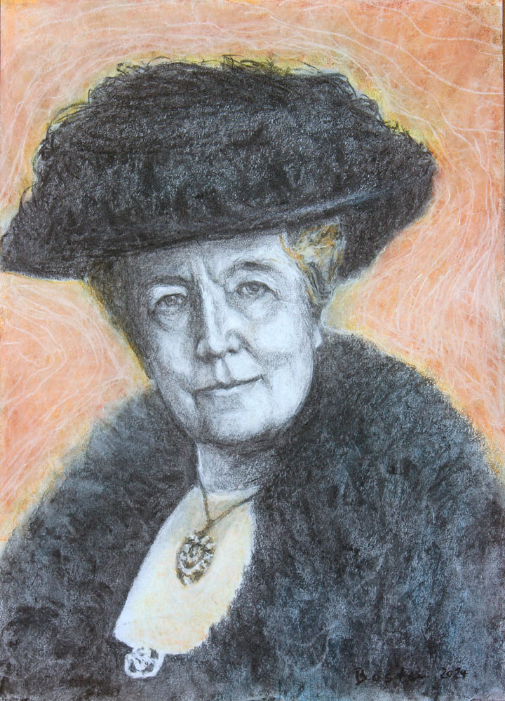 Tegning av Selma Lagerlöf